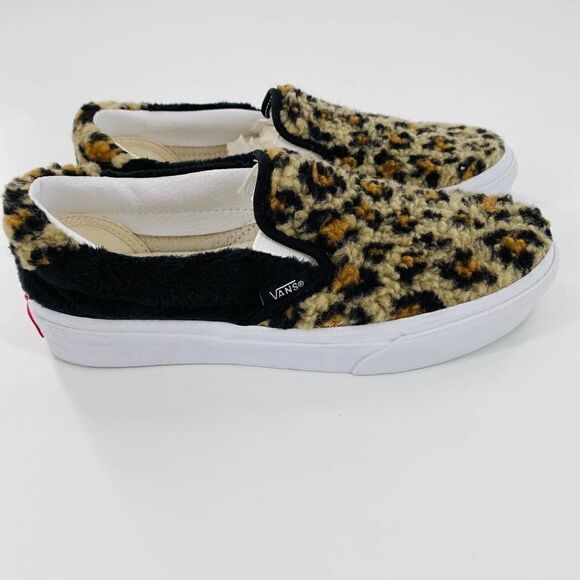 VANS Sherpa Slip-On 59 Sneakers Leopard Print Size 5.5 - Picture 6 of 11